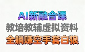 育儿教学教培新玩法,AI生成教学视频,市场大,操作简单,变现天花板非常高-如意资源库