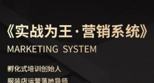 服装老板必修课《实战为王-营销系统》实现业绩被动式增长-如意资源库
