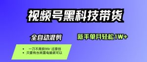 视频号黑科技短视频带货，新手一个月也1W+，纯搬运一刀不用剪，零投入【揭秘】-如意资源库