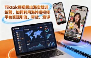 Tiktok短视频出海实战训练营，如何利用海外短视频平台实现引流、带货、测评-如意资源库