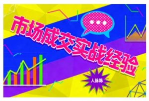 市场成交实战经验,从认知觉醒到实操落地,快速掌握市场开拓与成交核心能力-如意资源库