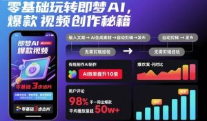 零基础玩转即梦AI,爆款视频创作秘籍-如意资源库