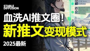 最新AI动态电影漫画小说推文,全流程实操教学,小白也能月入1W+-如意资源库