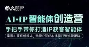AI·IP智能体创造营，手把手带你打造IP获客智能体，高成交创始人IP课-如意资源库