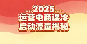 2025小红书运营电商课：新手实战＋冷启动＋流量揭秘-如意资源库