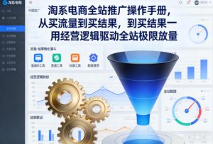 淘系电商全站推广操作手册，从买流量到买结果一用经营逻辑驱动全站极限放量-如意资源库