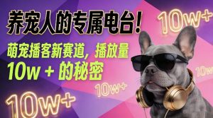 养宠人的专属电台！萌宠播客新赛道，播放量10w+的秘密-如意资源库