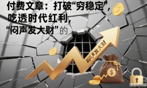 付费文章：打破“穷稳定”，吃透时代红利，“闷声发大财”的终极真谛-如意资源库