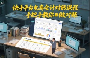 快手平台电商会计对账课程，手把手教你做对账-如意资源库