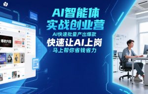 AI智能体实战创业营12月23-25号线下课，AI快速批量产出爆款，快速让AI上岗，马上帮你省钱省力-如意资源库