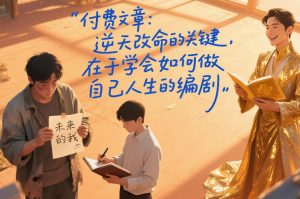 付费文章:逆天改命的关键,在于学会如何做自己人生的编剧-如意资源库