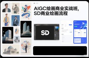 AIGC绘画商业实战班,SD商业绘画流程-如意资源库