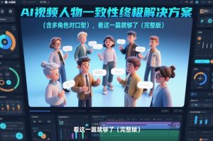 AI视频人物一致性终极解决方案(含多角色对口型),看这一篇就够了(完整版)-如意资源库
