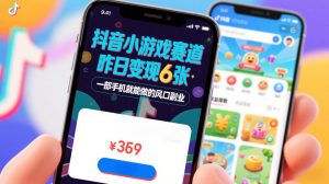 抖音小游戏赛道，昨日变现600+，零基础一部手机就能做的风口副业【揭秘】-如意资源库
