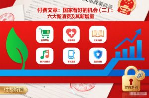 付费文章：国家看好的机会(二)：六大新消费及其新增量-如意资源库
