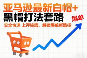 亚马逊最新白帽+黑帽打法套路,安全快速上评秘籍,解锁爆单新路径-如意资源库