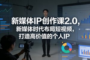 新媒体IP创作课2.0，新媒体时代布局短视频，打造高价值的个人IP-如意资源库