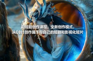 AI短剧创作课程，全新创作模式，从0到1创作属于你自己的短剧和影视化短片-如意资源库