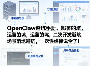 OpenClaw小龙虾避坑手册，部署的坑，运营的坑，二次开发避坑，场景落地避坑，一次性给你说全了！-如意资源库