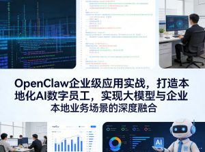 OpenClaw企业级应用实战,打造本地化AI数字员工,实现大模型与企业本地业务场景的深度融合-如意资源库