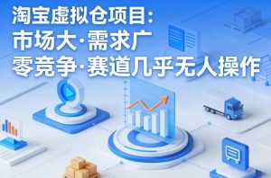 淘宝虚拟仓项目,市场大,需求广,零竞争,赛道几乎没人操作-如意资源库