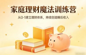 家庭理财魔法训练营，从0-1建立理财体系，持续创造睡后收入-如意资源库