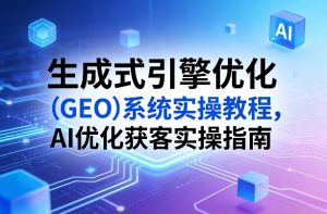 生成式引擎优化（GEO）系统实操教程，AI优化获客实操指南-如意资源库