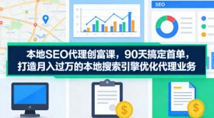 本地SEO代理创富课,90天搞定首单,助您打造月入过W的本地搜索引擎优化代理业务-如意资源库