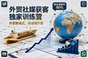 外贸社媒获客独家训练营，外贸新模式，快速做外贸（更新26年3月）-如意资源库