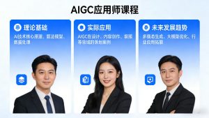 AIGC应用师课程,覆盖了AI技术的理论基础、实际应用、以及未来发展趋势-如意资源库