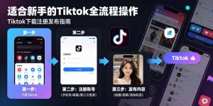 Tiktok下载注册发布,适合新手的Tiktok全流程操作-如意资源库