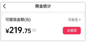 AI图文带货项目，操作2周卖出37件，已结算佣金219-如意资源库