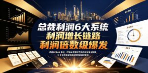 总裁利润6大系统，打通从开源到节流的利润增长链路，让企业在复杂市场中实现利润倍数级爆发-如意资源库