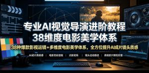 专业AI视觉导演进阶教程，38种爆款影视运镜+多维度电影美学体系，全方位提升AI成片高级感与镜头质感-如意资源库