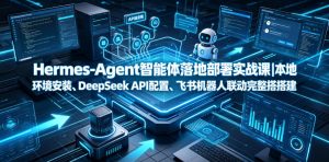 Hermes-Agent智能体落地部署实战课｜本地环境安装、DeepSeek API配置、飞书机器人联动完整搭建教程-如意资源库