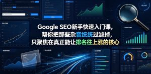 Google SEO新手快速入门课,帮你把那些杂音统统过滤掉,只聚焦在真正能让排名往上涨的核心动作【原创双语字幕】-如意资源库