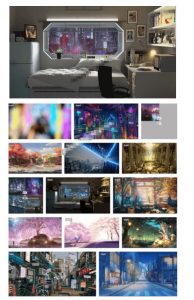 某宝付费购买!108GB,直播绿幕二次元3D动态虚拟背景合集,抖音动漫房间高清直播素材,电脑桌面壁纸-如意资源库