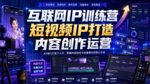 互联网IP训练营，短视频IP打造，内容创作运营-如意资源库