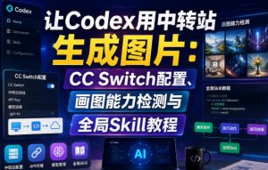 让Codex用中转站生成图片:CC Switch配置、画图能力检测与全局Skill教程-如意资源库