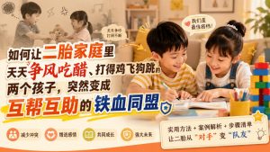 付费文章:如何让二胎家庭里天天争风吃醋、打得鸡飞狗跳的两个孩子,突然变成互帮互助的铁血同盟?-如意资源库