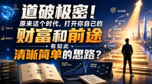 公众号灏泽异谈付费文:道破极密!原来这个时代,打开你自己的财富和前途,有如此清晰简单的思路?!-如意资源库