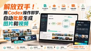 解放双手!用Codex操作即梦,自动批量生成图片和视频-如意资源库