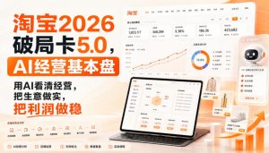 智篆商业-淘宝2026破局卡5.0,AI经营基本盘,用AI看清经营,把生意做实,把利润做稳-如意资源库