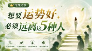 付费文章:想要运势好,必须远离这5种人-如意资源库