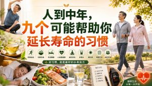 付费文章:人到中年,九个可能帮助你延长寿命的习惯-如意资源库
