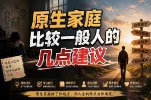 付费文章:给原生家庭比较一般人的几点建议-如意资源库