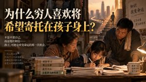 某社群精品文章:为什么穷人喜欢将希望寄托在孩子身上?-如意资源库