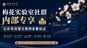 梅花实验室社群内部专享-公众号流量主系列全套玩法-如意资源库