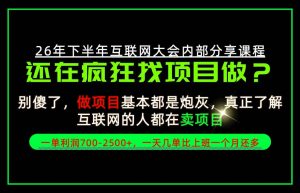 请不要再疯狂的找项目了！卖项目一单700-2.5k+不香吗？当天上手，当天变现！【揭秘】-如意资源库