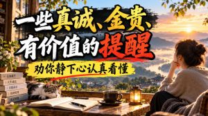 付费文章:一些真诚、金贵、有价值的提醒,劝你静下心认真看懂-如意资源库